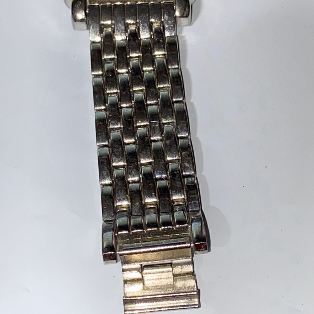 Studio Time Women's Silver Tone Rhinestone Bezel Chronograph Quartz Watch OS - Picture 3 of 10